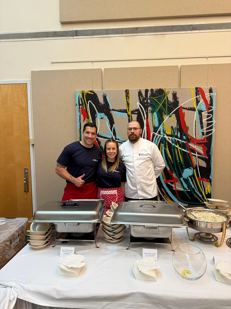Tibor Markovič catering with embassy colleagues