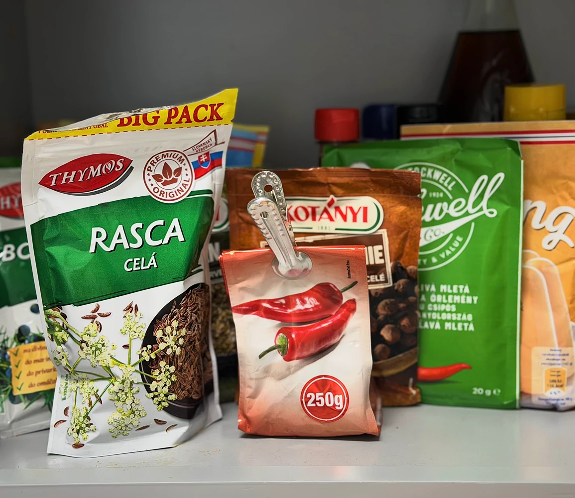Pantry spices including caraway rasca